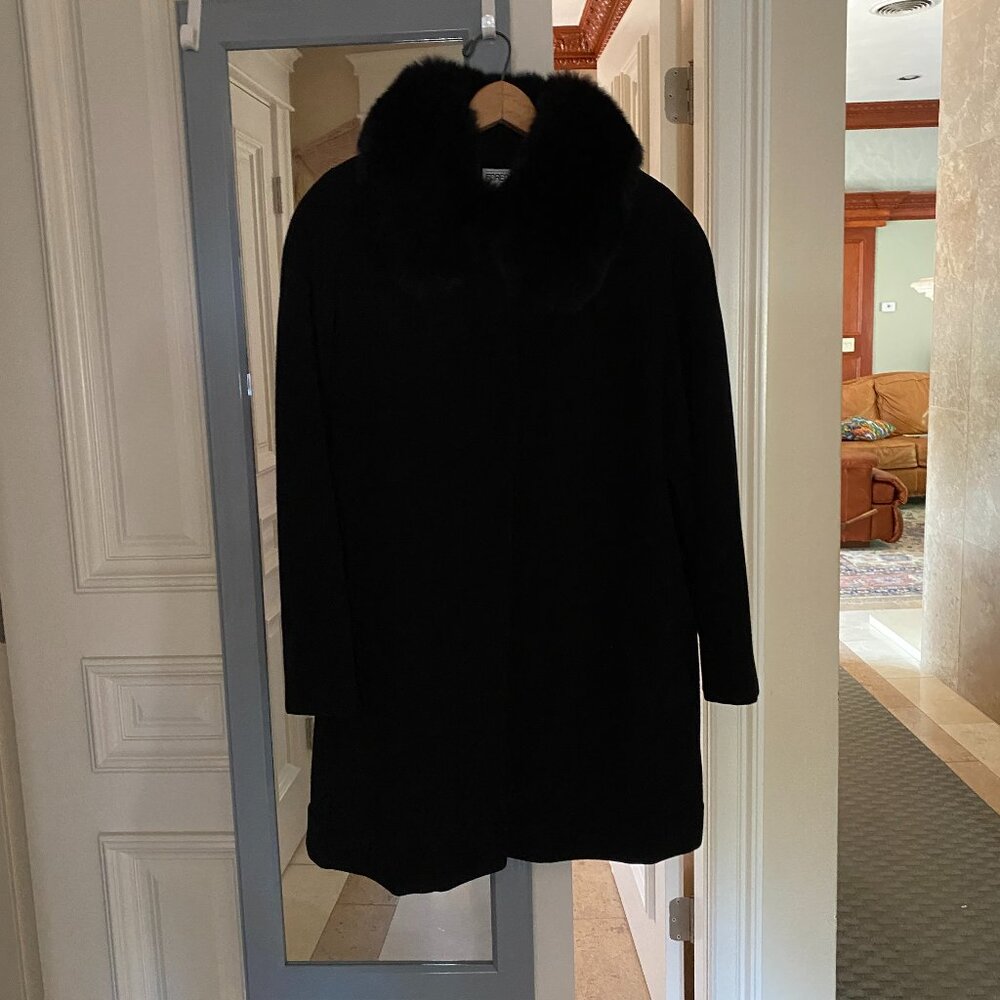 Wool and Fox Collar Winter Coat